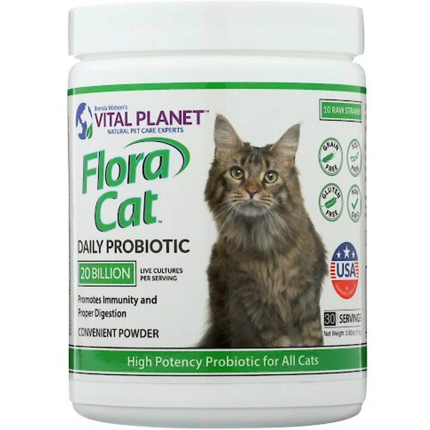 Vital Planet Flora Cat Daily Probiotic Powder Cat Supplement 3 Vital Planet Flora Cat Daily Probiotic Powder Cat Supplement