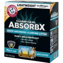 Arm & Hammer Litter Clump & Seal AbsorbX Absorbing Unscented Multi-Cat Cat Litter 13 Arm & Hammer Litter Clump & Seal AbsorbX Absorbing Unscented Multi-Cat Cat Litter -Trixie || Catit || Nature's Miracle Shop 232642 PT2. AC SS1800 V1615932395