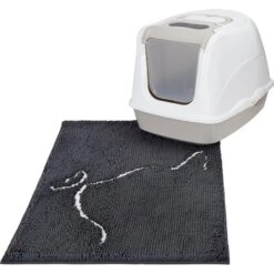 Frisco Microfiber Chenille Cat Silhouette Litter Mat -Trixie || Catit || Nature's Miracle Shop 235902 PT3. AC SS1800 V1603342031
