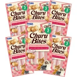 Inaba Churu Bites Chicken Recipe Wraps Tuna With Salmon Recipe Grain-Free Cat Treats, 0.35-oz, Pack Of 3 -Trixie || Catit || Nature's Miracle Shop 235951 PT2. AC SS1800 V1591633647