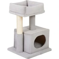 Frisco 24.8-in Faux Fur Cat Tree & Condo 9 Frisco 24.8-in Faux Fur Cat Tree & Condo -Trixie || Catit || Nature's Miracle Shop 236544 PT2. AC SS1800 V1637694132