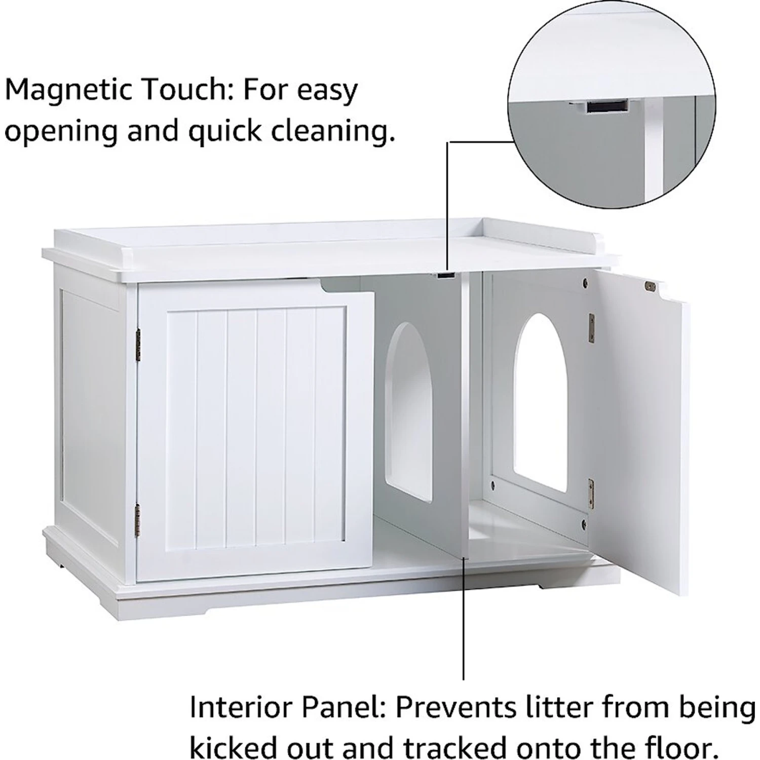 Unipaws Decorative Cat Litter Box Enclosure 6 Unipaws Decorative Cat Litter Box Enclosure - Image 4