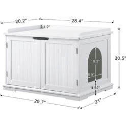 Unipaws Decorative Cat Litter Box Enclosure -Trixie || Catit || Nature's Miracle Shop 241607 PT6. AC SS1800 V1631605006