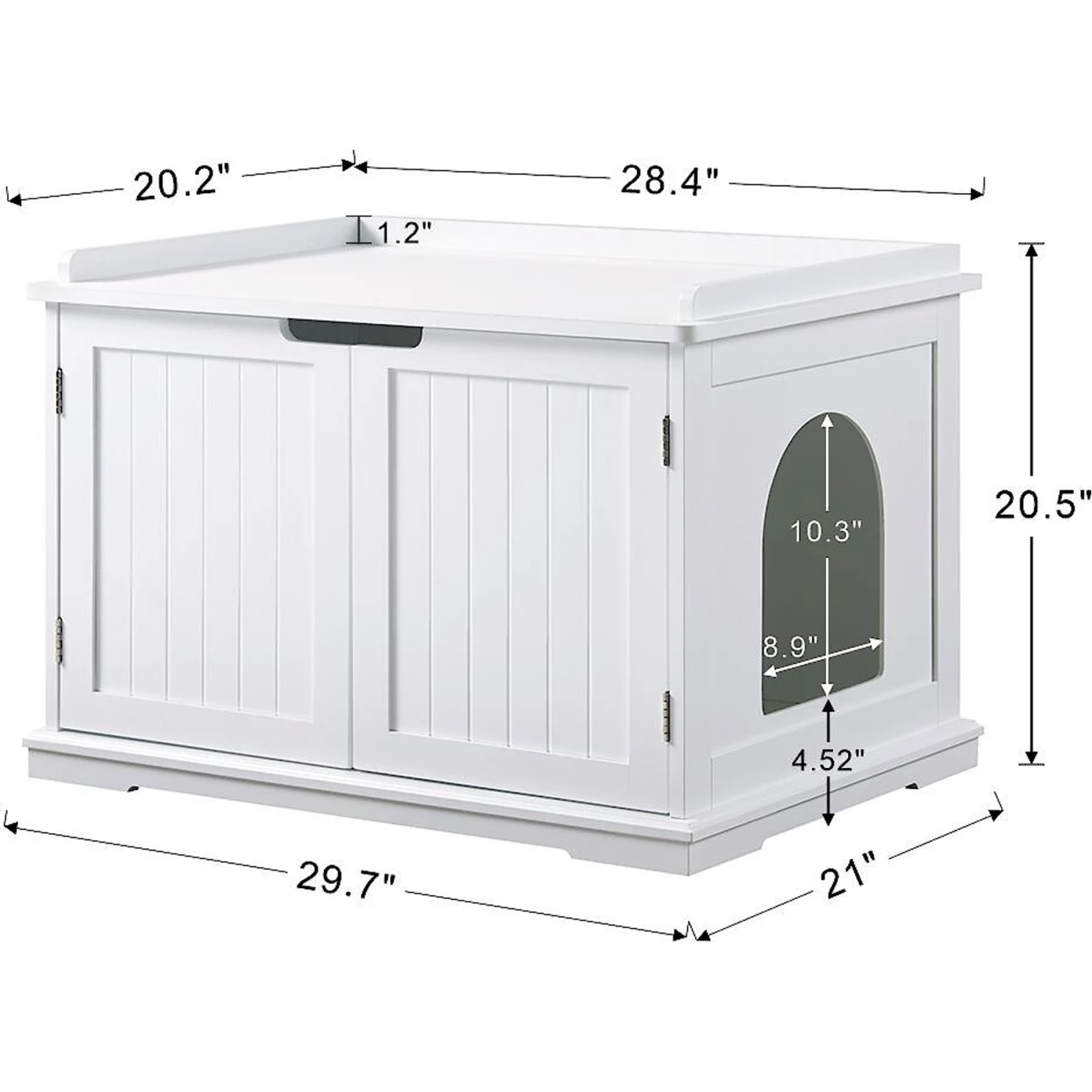 Unipaws Decorative Cat Litter Box Enclosure 8 Unipaws Decorative Cat Litter Box Enclosure - Image 6