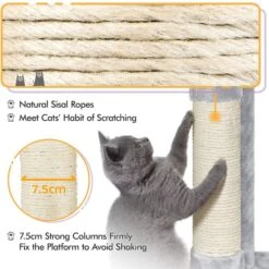 Yaheetech 60.5-in Plush Cat Tree & Condo -Trixie || Catit || Nature's Miracle Shop 242622 PT6. AC SS1800 V1686153465