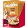 Hartz Delectables Stew Non-Seafood Recipe Chicken & Cheese Lickable Wet Cat Treats, 1.4-oz, Case Of 12