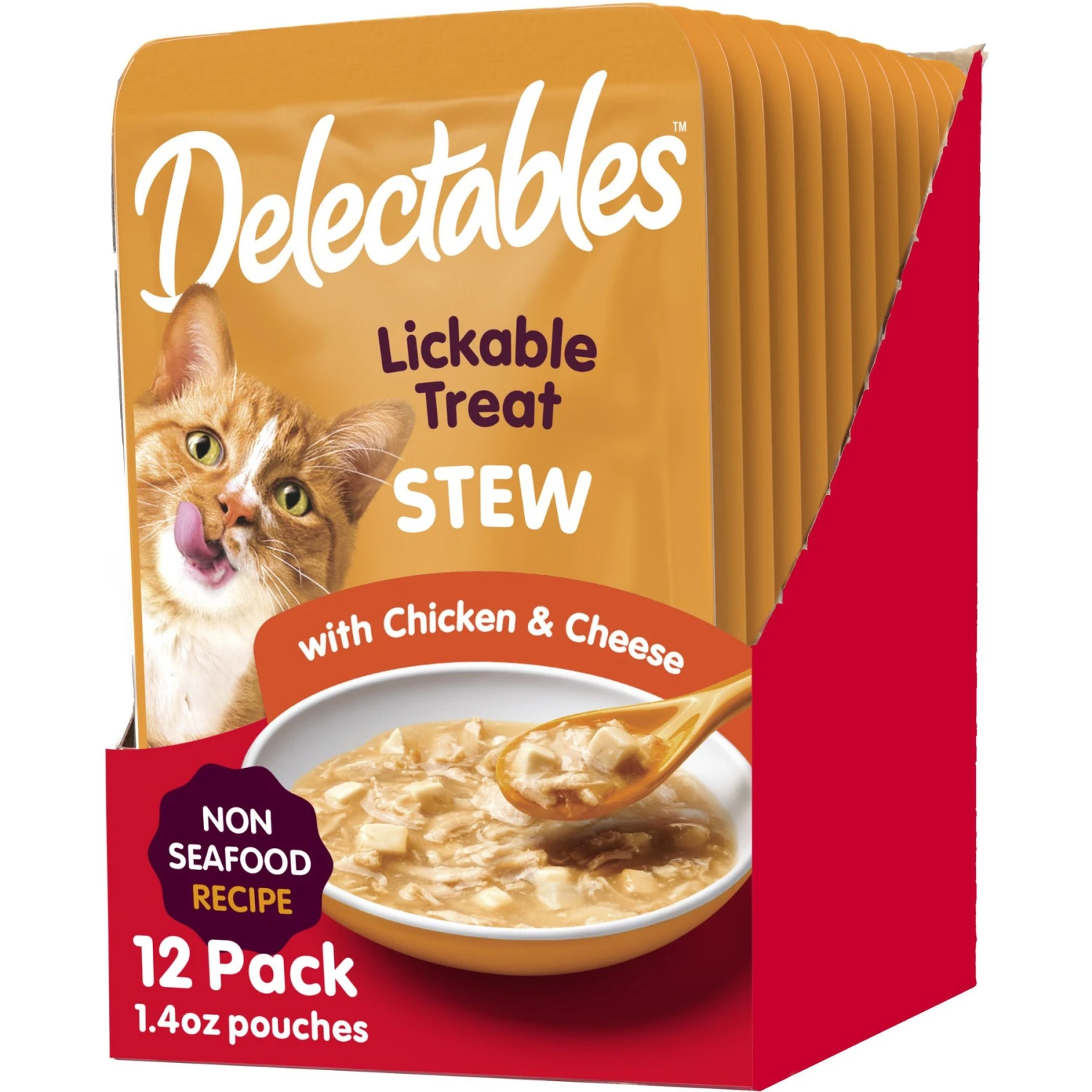 Hartz Delectables Stew Non-Seafood Recipe Chicken & Cheese Lickable Wet Cat Treats, 1.4-oz, Case Of 12 3 Hartz Delectables Stew Non-Seafood Recipe Chicken & Cheese Lickable Wet Cat Treats, 1.4-oz, Case Of 12