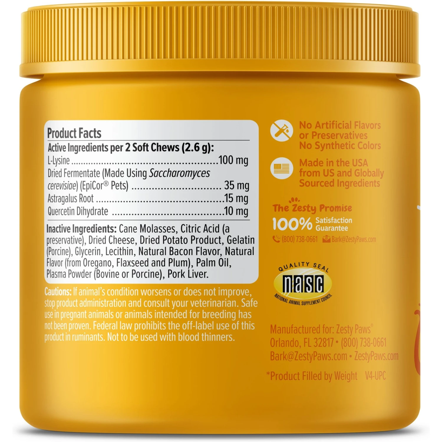 Zesty Paws Aller-Immune Bites Bacon Flavored Supplement For Cats 9 Zesty Paws Aller-Immune Bites Bacon Flavored Supplement For Cats - Image 7