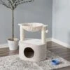 Two By Two The Holly 23.6-in Plush Cat Tree & Condo, Cream -Trixie || Catit || Nature's Miracle Shop 251774 MAIN. AC SS1800 V1600294597