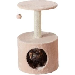 Two By Two The Birch 23.6-in Plush Cat Tree & Condo, Beige 8 Two By Two The Birch 23.6-in Plush Cat Tree & Condo, Beige -Trixie || Catit || Nature's Miracle Shop 251778 PT2. AC SS1800 V1600293363