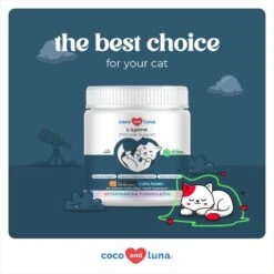Coco And Luna L-Lysine Immune Support Salmon Flavor Powder Cat Supplement, 4-oz Jar -Trixie || Catit || Nature's Miracle Shop 253121 PT5. AC SS1800 V1697213742