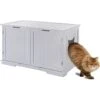 Sweet Barks Wooden Washroom Bench Cat Litter Box Enclosure 2 Sweet Barks Wooden Washroom Bench Cat Litter Box Enclosure -Trixie || Catit || Nature's Miracle Shop 258683 MAIN. AC SS1800 V1603830391