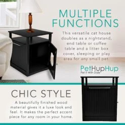 Sweet Barks Wooden Nightstand Cat Litter Box Enclosure 13 Sweet Barks Wooden Nightstand Cat Litter Box Enclosure -Trixie || Catit || Nature's Miracle Shop 258689 PT5. AC SS1800 V1607644934