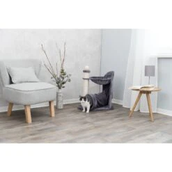 TRIXIE Baza Gandia 27-in Plush Carpet Cat Scratching Post, Gray