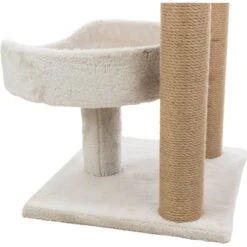 TRIXIE Isaba 24.5-in Plush Carpet Cat Scratching Post, Light Gray -Trixie || Catit || Nature's Miracle Shop 258812 PT2. AC SS1800 V1604360803