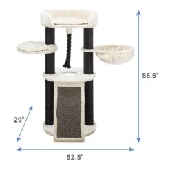 TRIXIE Bovina 55.5-in Designer Plush Cat Tree 11 TRIXIE Bovina 55.5-in Designer Plush Cat Tree -Trixie || Catit || Nature's Miracle Shop 258814 PT1. AC SS1800 V1606746276