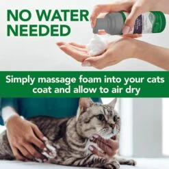 Vet's Best Flea & Tick Prevention Waterless Bath Cat Shampoo, 8-oz Bottle -Trixie || Catit || Nature's Miracle Shop 258868 PT3. AC SS1800 V1604109471
