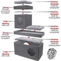 Kitty City Folding Cat Condo -Trixie || Catit || Nature's Miracle Shop 259292 PT4. AC SS1800 V1607025741