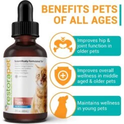 RestoraPet Feline Formula Organic Tuna Flavor Cat Supplement, 2-oz Bottle -Trixie || Catit || Nature's Miracle Shop 259494 PT3. AC SS1800 V1606171319