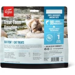 ORIJEN Six Fish Grain-Free Freeze-Dried Cat Treats, 1.25-oz Bag -Trixie || Catit || Nature's Miracle Shop 260881 PT1. AC SS1800 V1657656519