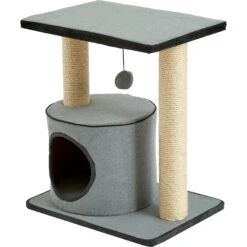 Two By Two The Cherry 20.9-in Felt Cat Condo, Grey 7 Two By Two The Cherry 20.9-in Felt Cat Condo, Grey -Trixie || Catit || Nature's Miracle Shop 261425 PT2. AC SS1800 V1606148820
