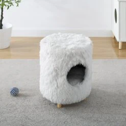 Sam's Pets Rocket 18-in Cat Tree Cylinder, White -Trixie || Catit || Nature's Miracle Shop 261860 PT6. AC SS1800 V1634934079
