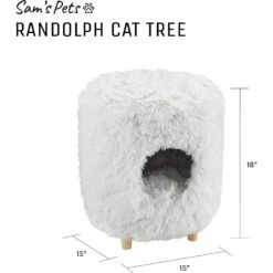 Sam's Pets Rocket 18-in Cat Tree Cylinder, White -Trixie || Catit || Nature's Miracle Shop 261860 PT8. AC SS1800 V1634934082