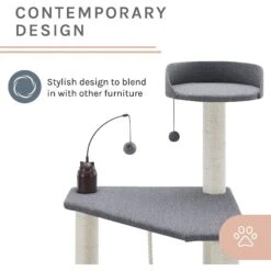 Sam's Pets Tyrone 70.5-in Cat Tree, Gray -Trixie || Catit || Nature's Miracle Shop 261874 PT4. AC SS1800 V1635095851