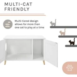 Sam's Pets Becky 24.5-in Cat Tree End Table & Litter Box Enclosure, White 13 Sam's Pets Becky 24.5-in Cat Tree End Table & Litter Box Enclosure, White -Trixie || Catit || Nature's Miracle Shop 261880 PT3. AC SS1800 V1635094967