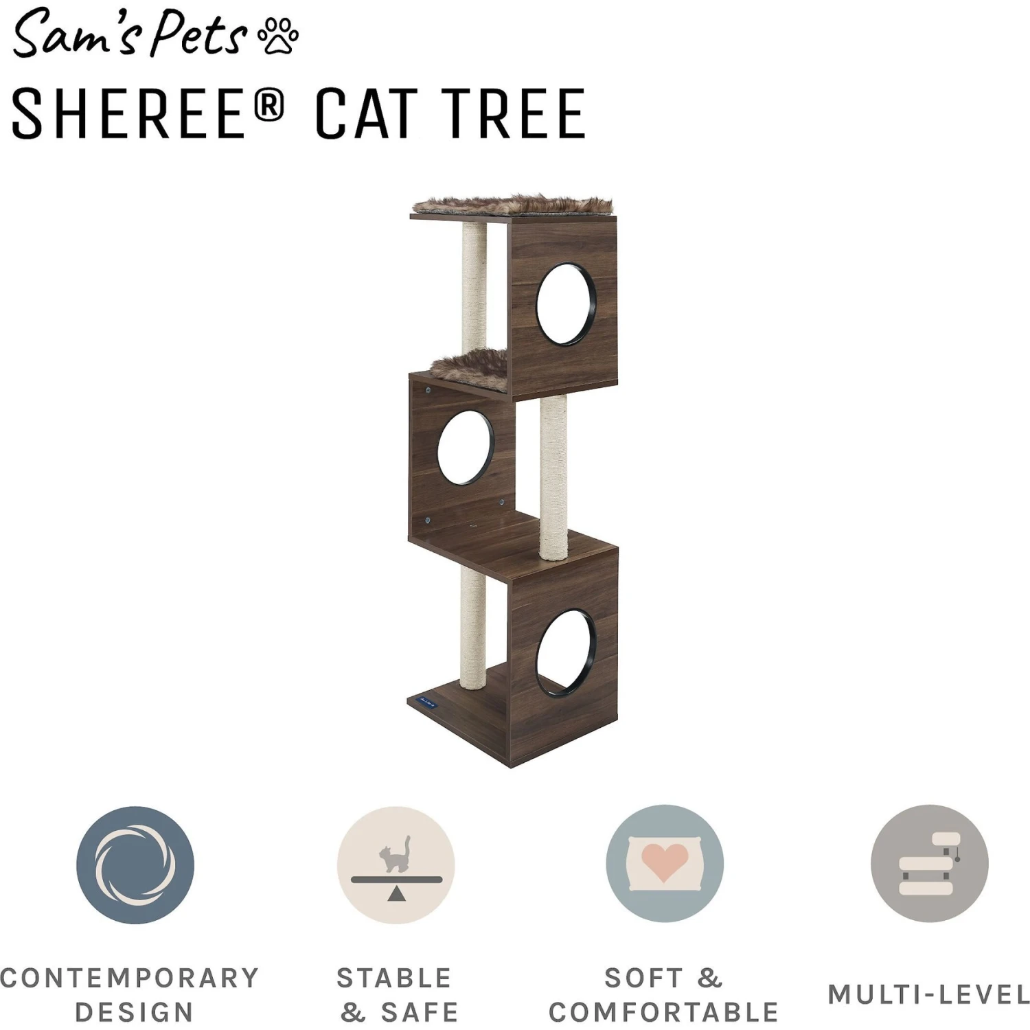 Sam's Pets Sheree Cat Tree 5 Sam's Pets Sheree Cat Tree - Image 3