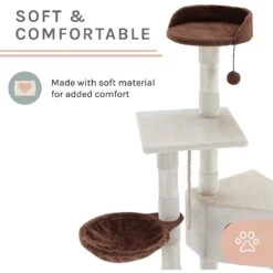 Sam's Pets Sam 54-in Cat Tree, White 17 Sam's Pets Sam 54-in Cat Tree, White -Trixie || Catit || Nature's Miracle Shop 261906 PT6. AC SS1800 V1635015412