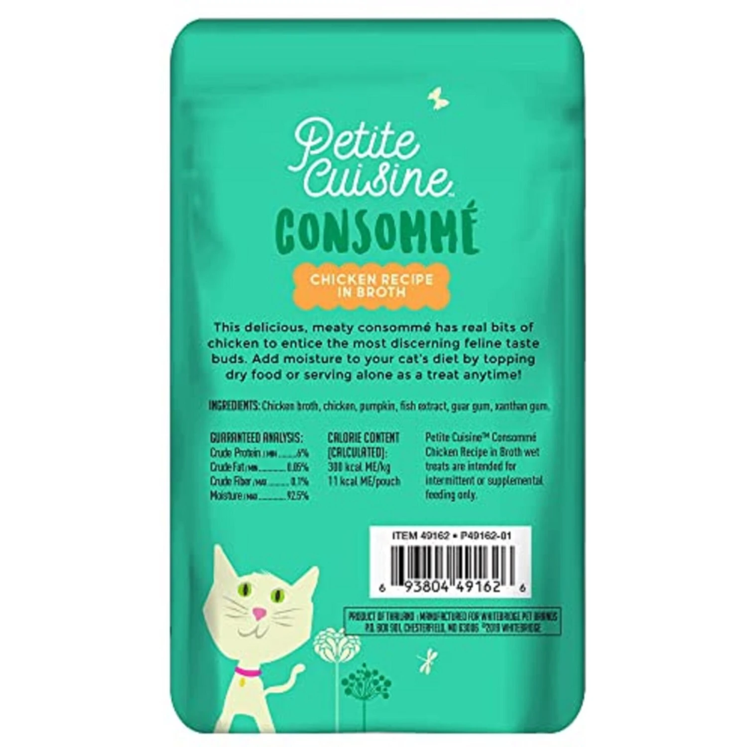 Petite Cuisine Consommé Chicken Recipe In Broth Grain-Free Lickable Cat Treats, 1.3-oz Pouch, Case Of 12 4 Petite Cuisine Consommé Chicken Recipe In Broth Grain-Free Lickable Cat Treats, 1.3-oz Pouch, Case Of 12 - Image 2