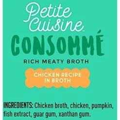 Petite Cuisine Consommé Chicken Recipe In Broth Grain-Free Lickable Cat Treats, 1.3-oz Pouch, Case Of 12 12 Petite Cuisine Consommé Chicken Recipe In Broth Grain-Free Lickable Cat Treats, 1.3-oz Pouch, Case Of 12 -Trixie || Catit || Nature's Miracle Shop 262257 PT4. AC SS1800 V1606377718
