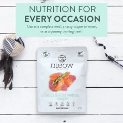 The New Zealand Natural Pet Food Co. Meow Lamb & King Salmon Grain-Free Freeze-Dried Cat Treats, 1.76-oz Bag -Trixie || Catit || Nature's Miracle Shop 263611 PT2. AC SS1800 V1608270162