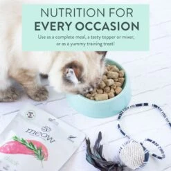 The New Zealand Natural Pet Food Co. Meow Duck Grain-Free Freeze-Dried Cat Treats, 1.76-oz Bag -Trixie || Catit || Nature's Miracle Shop 263613 PT2. AC SS1800 V1608264143