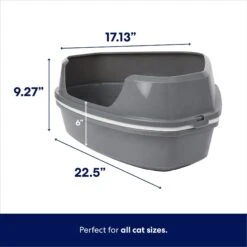 Frisco Corner Sifting Cat Litter Box With Rim -Trixie || Catit || Nature's Miracle Shop 264933 PT1. AC SS1800 V1675368888