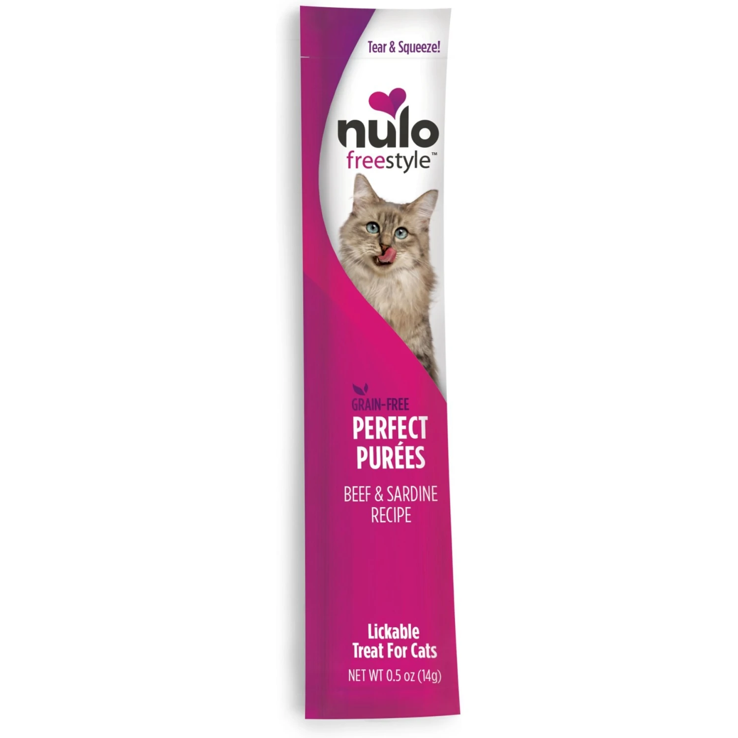 Nulo Freestyle Perfect Purees Beef & Sardine Recipe Grain-Free Lickable Cat Treats 4 Nulo Freestyle Perfect Purees Beef & Sardine Recipe Grain-Free Lickable Cat Treats - Image 2