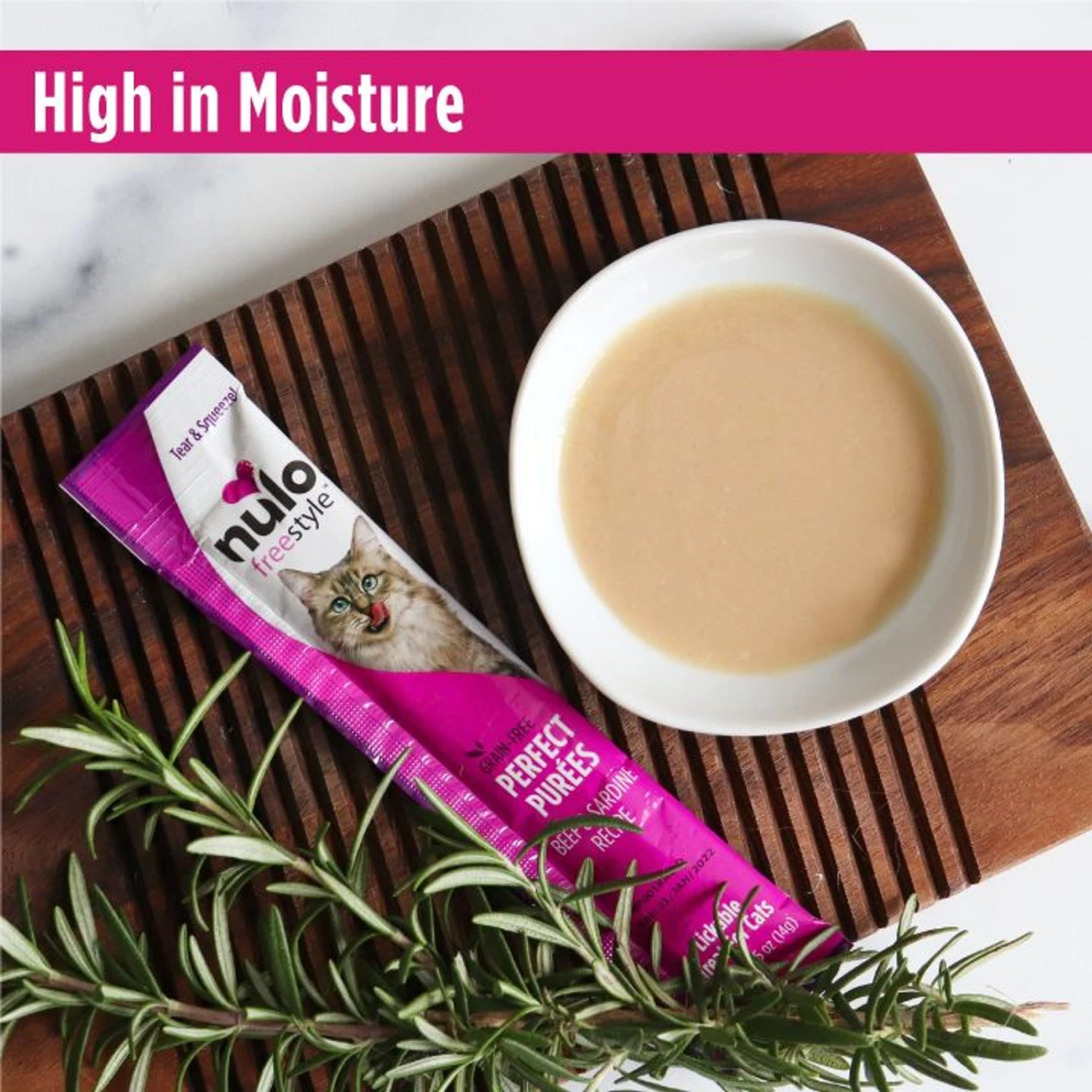 Nulo Freestyle Perfect Purees Beef & Sardine Recipe Grain-Free Lickable Cat Treats 6 Nulo Freestyle Perfect Purees Beef & Sardine Recipe Grain-Free Lickable Cat Treats - Image 4