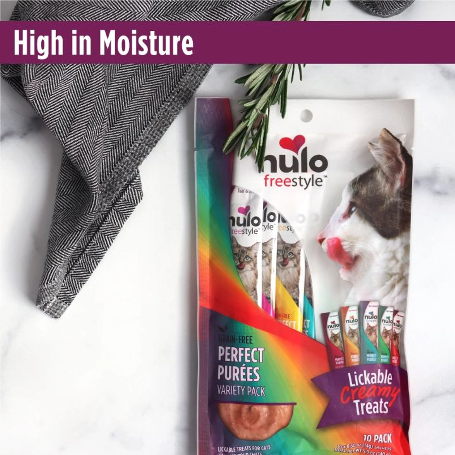 Nulo Freestyle Perfect Purees Variety Pack Grain-Free Lickable Cat Treats 7 Nulo Freestyle Perfect Purees Variety Pack Grain-Free Lickable Cat Treats - Image 5