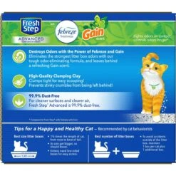 Fresh Step Advanced Refreshing Gain Scented Clumping Clay Cat Litter, 18.5-lb Box, 2 Pack 18 Fresh Step Advanced Refreshing Gain Scented Clumping Clay Cat Litter, 18.5-lb Box, 2 Pack -Trixie || Catit || Nature's Miracle Shop 266347 PT7. AC SS1800 V1694464712