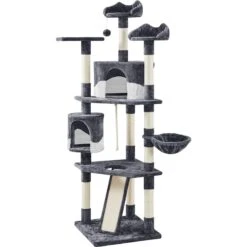 Yaheetech 79-in Plush Cat Tree & Condo, Dark Gray/White 11 Yaheetech 79-in Plush Cat Tree & Condo, Dark Gray/White -Trixie || Catit || Nature's Miracle Shop 266560 PT1. AC SS1800 V1691161723