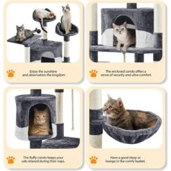Yaheetech 79-in Plush Cat Tree & Condo, Dark Gray/White 14 Yaheetech 79-in Plush Cat Tree & Condo, Dark Gray/White -Trixie || Catit || Nature's Miracle Shop 266560 PT4. AC SS1800 V1691161722