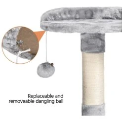 Yaheetech 58-in Plush Cat Tree & Condo, Light Gray -Trixie || Catit || Nature's Miracle Shop 266562 PT6. AC SS1800 V1669908522