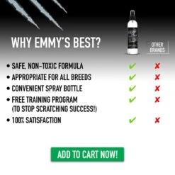 Emmy's Best Pet Products Stop The Scratch Max Strength Cat Scratch Deterrent Spray, 8-oz Bottle 11 Emmy's Best Pet Products Stop The Scratch Max Strength Cat Scratch Deterrent Spray, 8-oz Bottle -Trixie || Catit || Nature's Miracle Shop 266643 PT2. AC SS1800 V1610826318