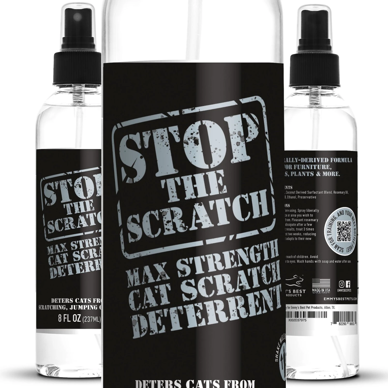 Emmy's Best Pet Products Stop The Scratch Max Strength Cat Scratch Deterrent Spray, 8-oz Bottle 7 Emmy's Best Pet Products Stop The Scratch Max Strength Cat Scratch Deterrent Spray, 8-oz Bottle - Image 5