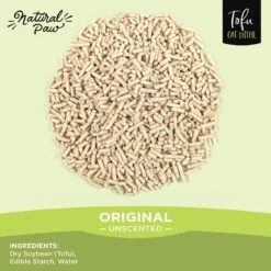 Natural Paw Unscented Tofu Cat Litter, 4.5-lb Bag, Case Of 4 16 Natural Paw Unscented Tofu Cat Litter, 4.5-lb Bag, Case Of 4 -Trixie || Catit || Nature's Miracle Shop 267412 PT7. AC SS1800 V1646780054