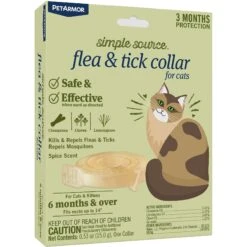 PetArmor Simple Source Flea & Tick Cat Collar, 1 Collar (3-mos. Supply) -Trixie || Catit || Nature's Miracle Shop 269387 PT2. AC SS1800 V1613516536