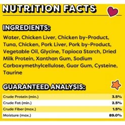 Temptations Creamy Puree With Tuna Lickable Cat Treats, 0.425-oz Pouch -Trixie || Catit || Nature's Miracle Shop 271494 PT5. AC SS1800 V1703798040