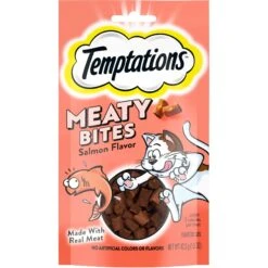 Temptations Meaty Bites Salmon Flavor Soft & Savory Cat Treats