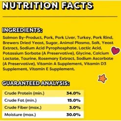 Temptations Meaty Bites Salmon Flavor Soft & Savory Cat Treats -Trixie || Catit || Nature's Miracle Shop 271504 PT5. AC SS1800 V1613177204